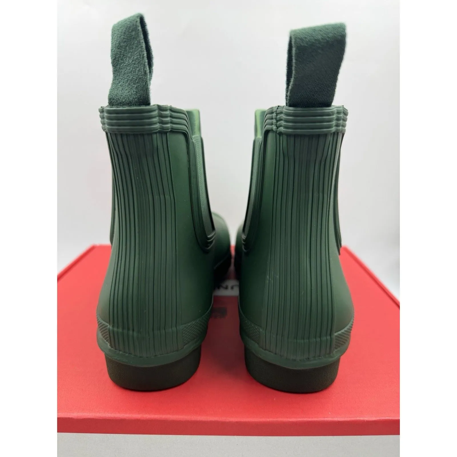 Hunter Original Chelsea Women's Waterproof Ankle Rain Boots, Green Size 8 NEW - Image 5