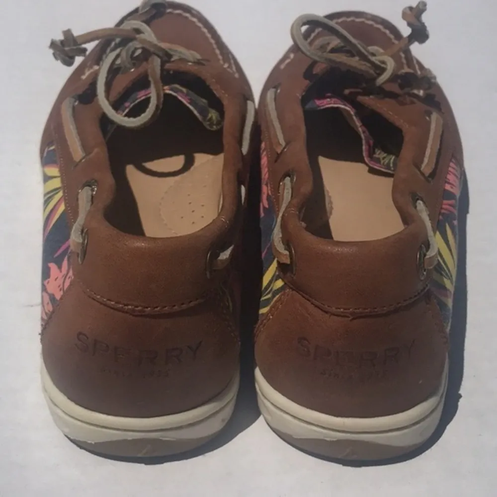 Sperry Top Sider with Floral Print Shoes Size 6.5 - Image 11