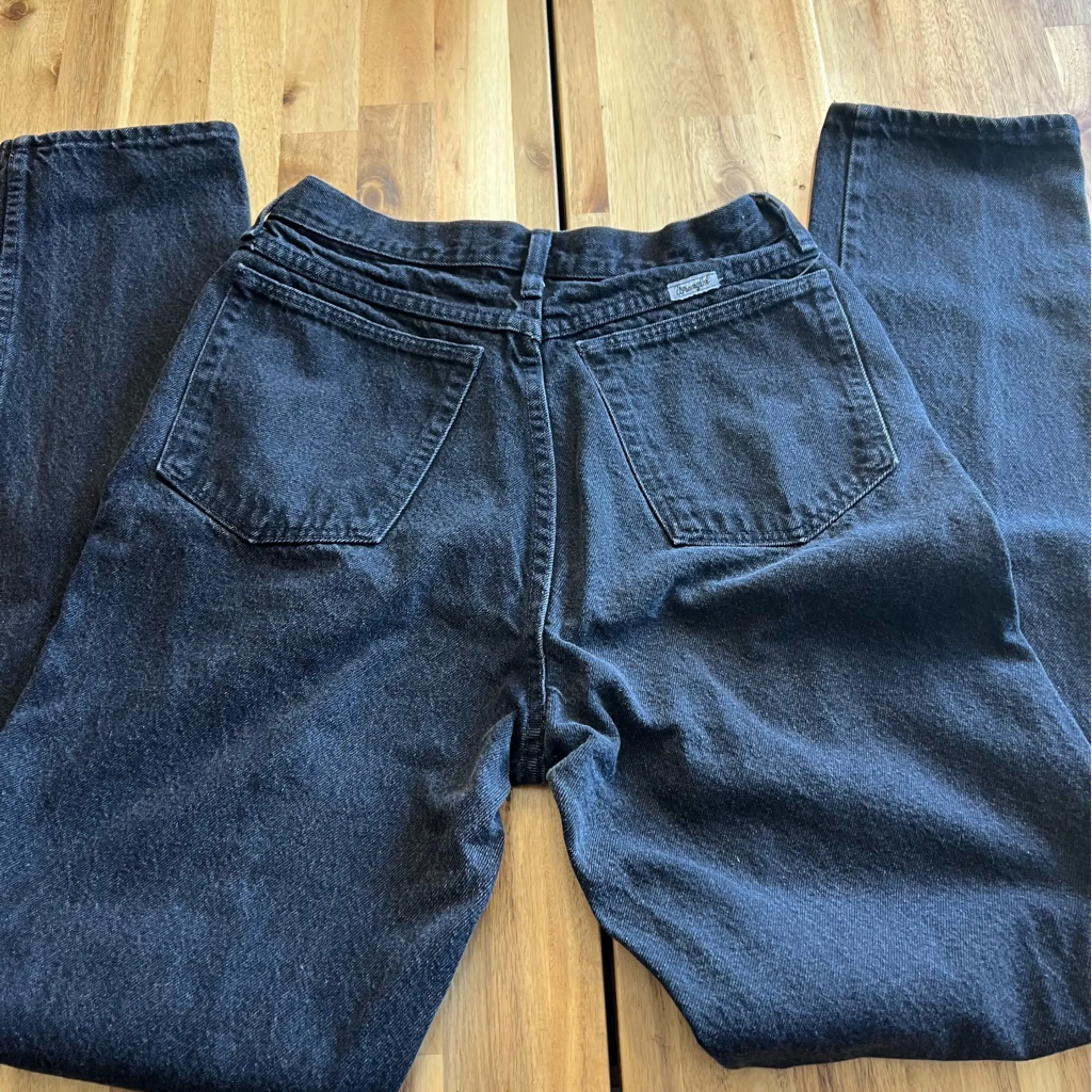 Vintage Wrangler Black Button Fly Jeans Women’s 13/14 x 36 USA Made - Image 3