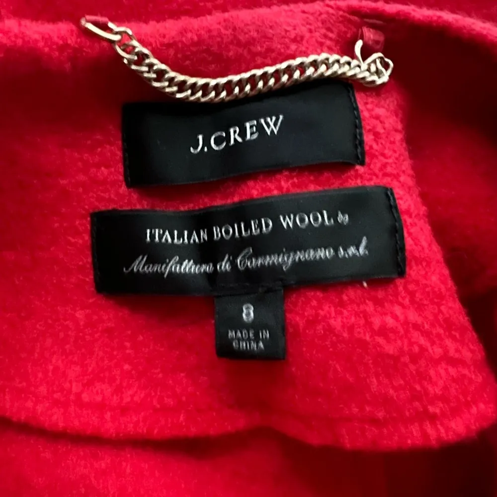 J.Crew Lady Jacket in Italian Boiled Wool. Size 8. - Image 6