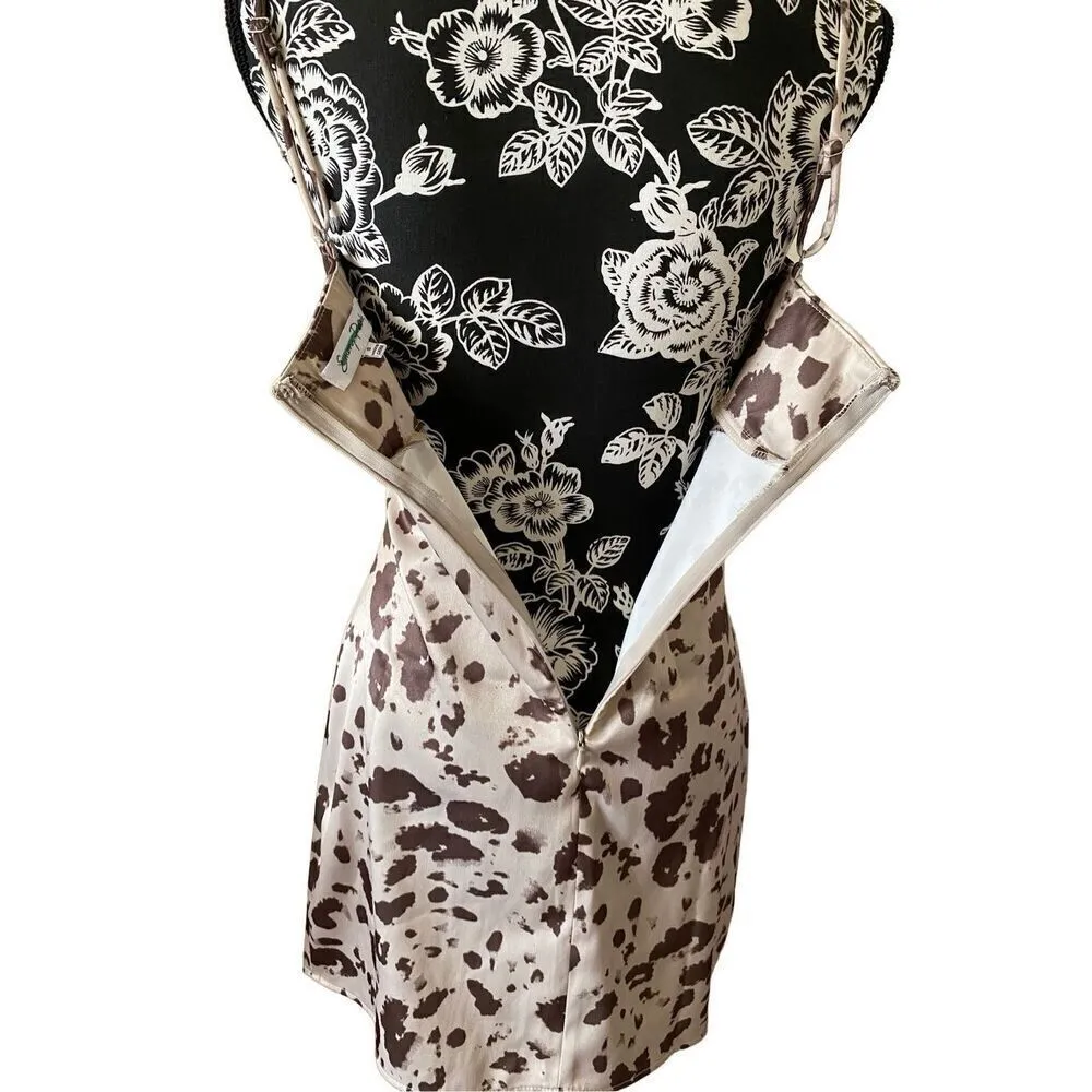 Emory Park Leopard Print Cocktail Dress Cutout Party Hot Sexy - Image 5