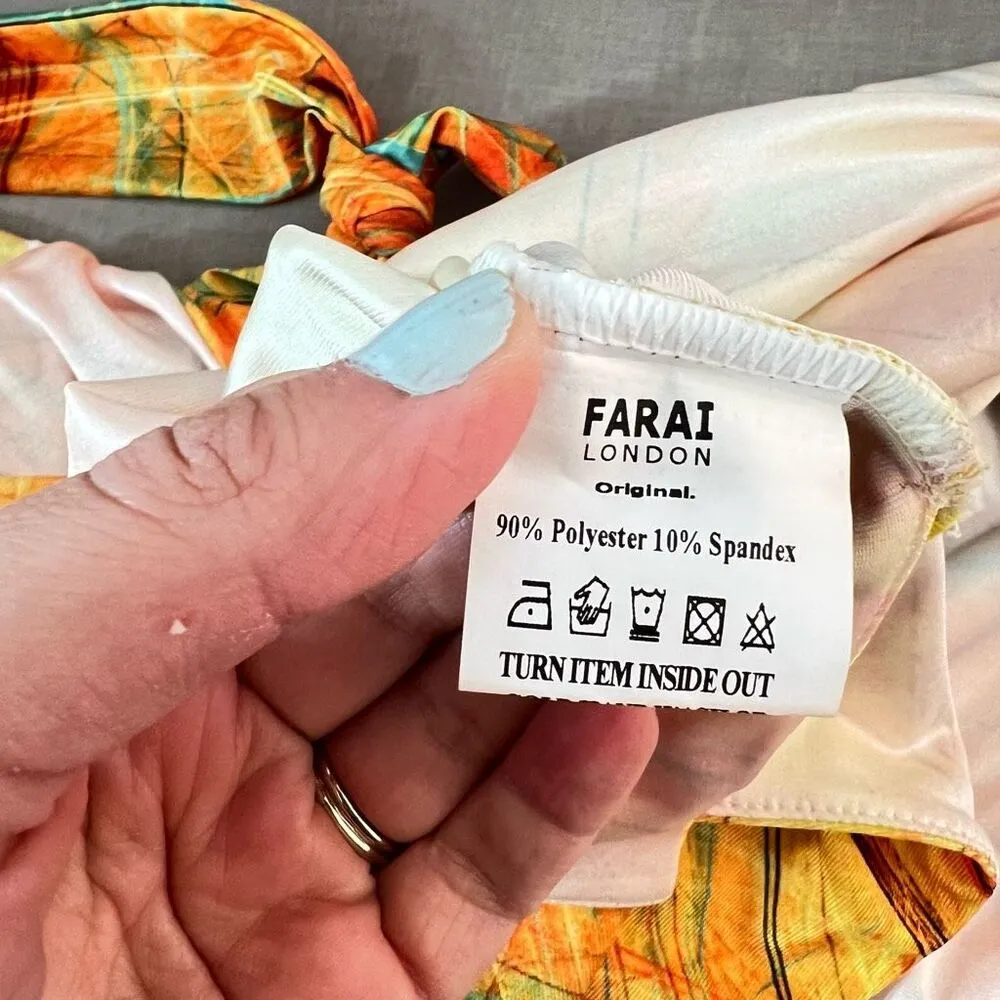 Farai London Gaia mini halter cutout club party rave dress size medium - Image 11