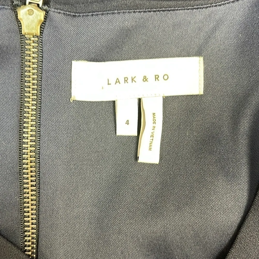 Lark & Ro Navy Pencil Dress Blue Size 4 - Image 3