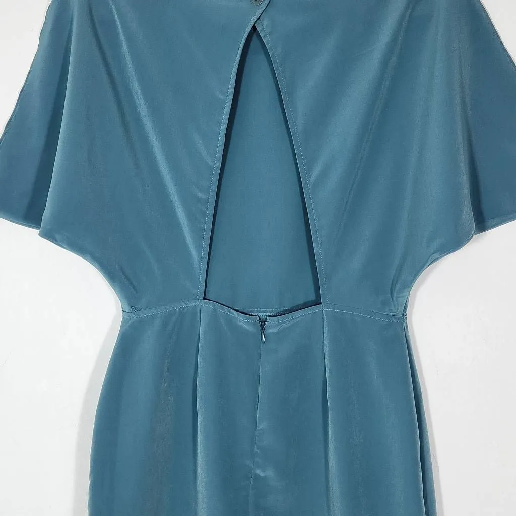 BCBGeneration Blue Dolman Sleeve Mini Dress Size 4 BCBG Blue Wedding Guest Dress - Image 6