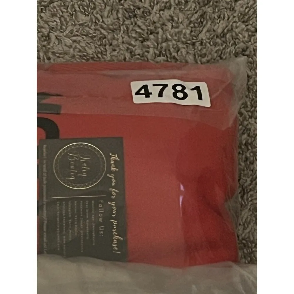 Reebok Hoodie Womens Large Red Jacket Fleece No Pocket Slit Side Pull Over - Image 7