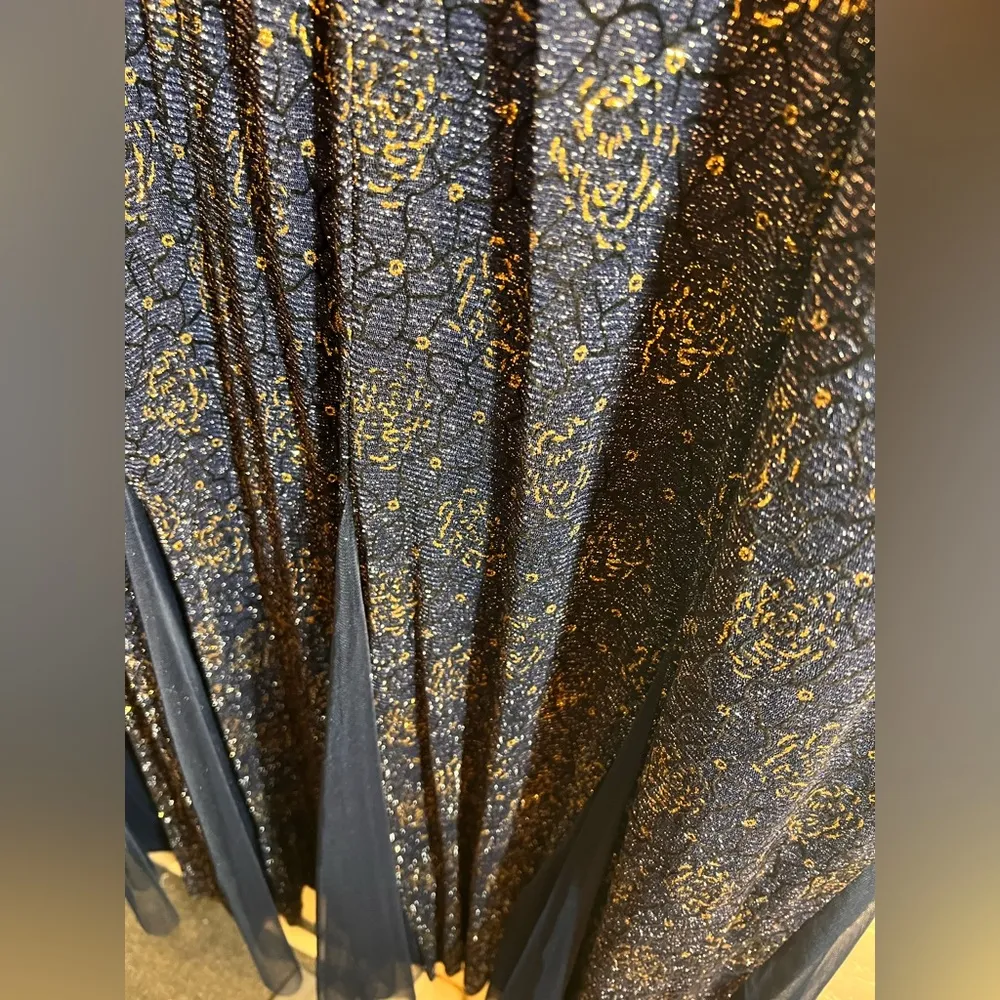 Navy Blue 3X Sleeveless Scoop Neck Maxi Gown for Wedding Guest or Special events - Image 16