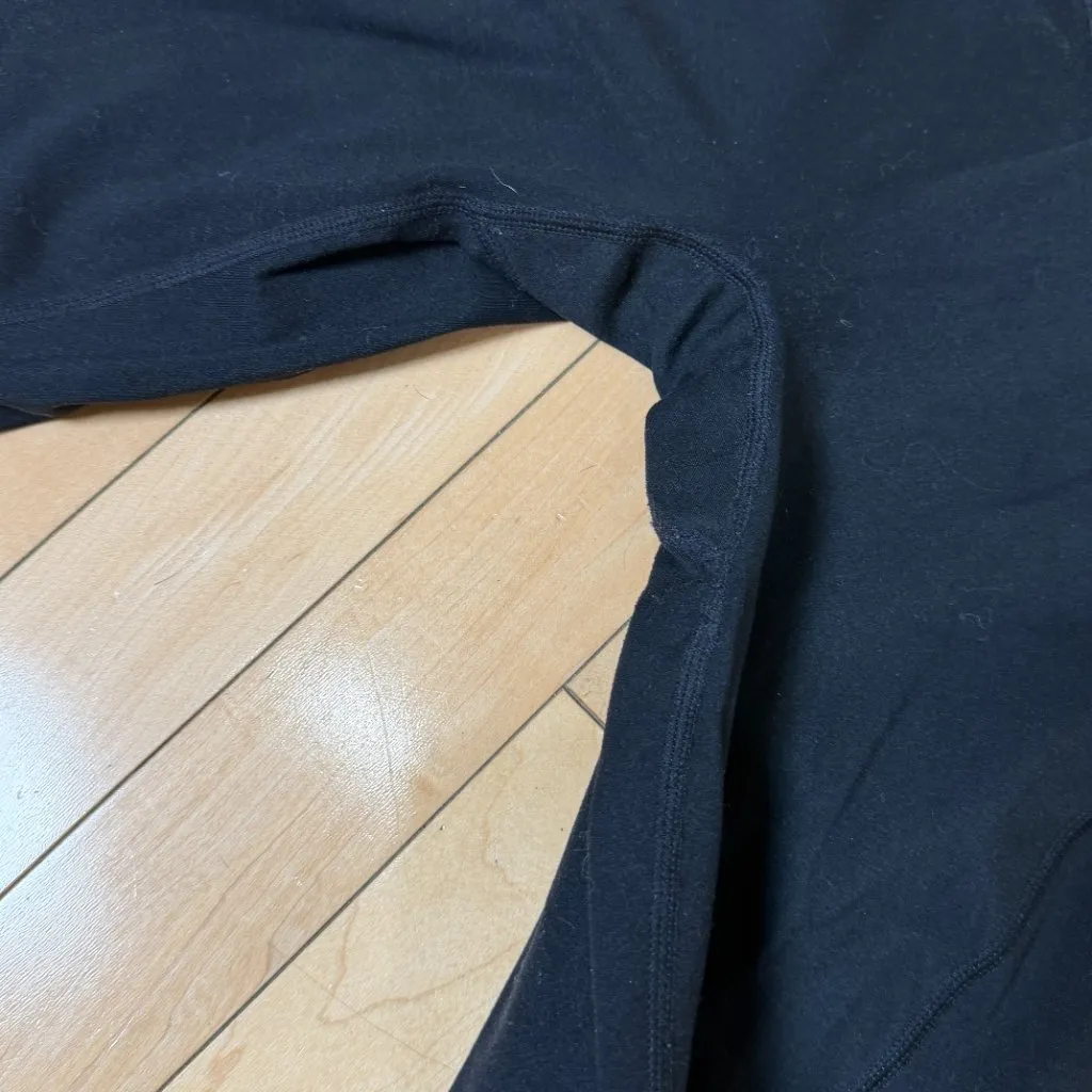 AOXJOX High Waist Yoga Pants w Pockets & Cross Waist Size Medium Black - Image 4