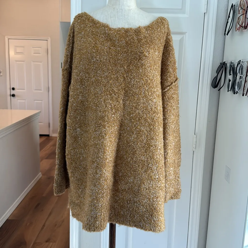 Free People Moira oversized wide neck long sweater - Image 4