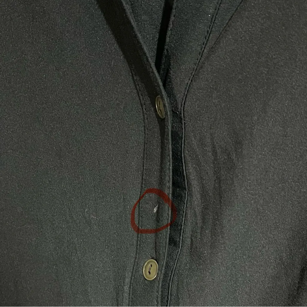 Derek Heart Dress/‎ Cardigan Size Medium Black Button Down - Image 3