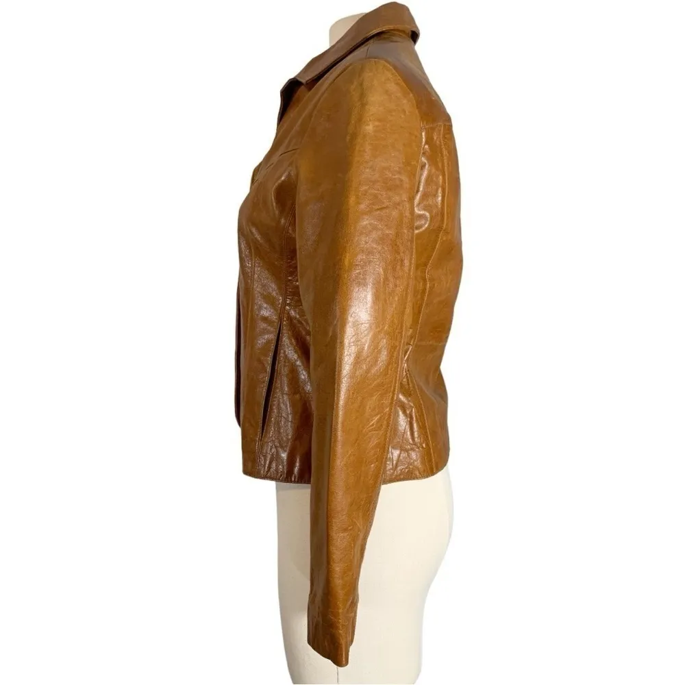 Vintage Wilsons Leather Button Down Jacket Size Small - Image 5