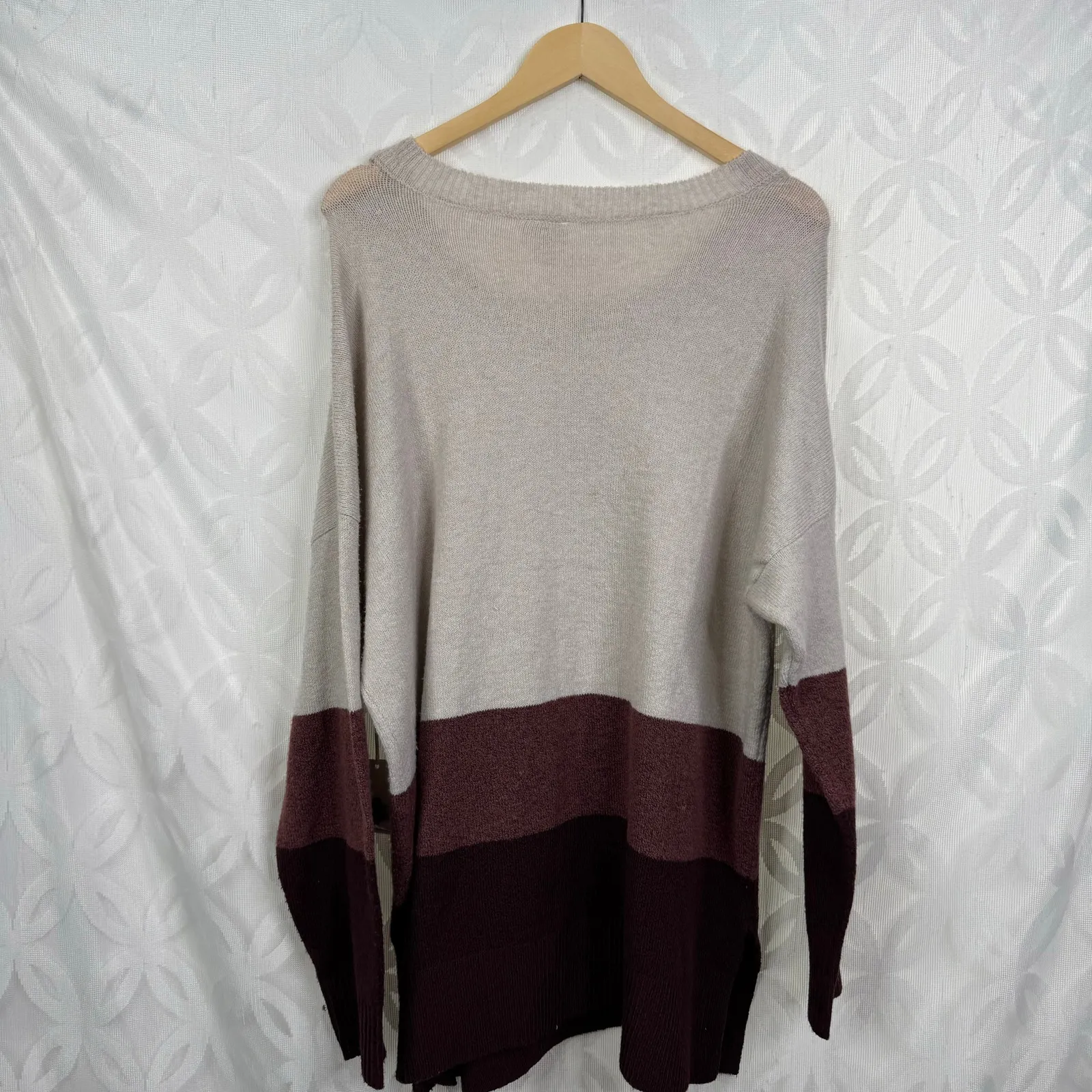 Ana Women’s long sleeve colorblock Oversized‎ Lounge Sweater Size XL NWT - Image 3