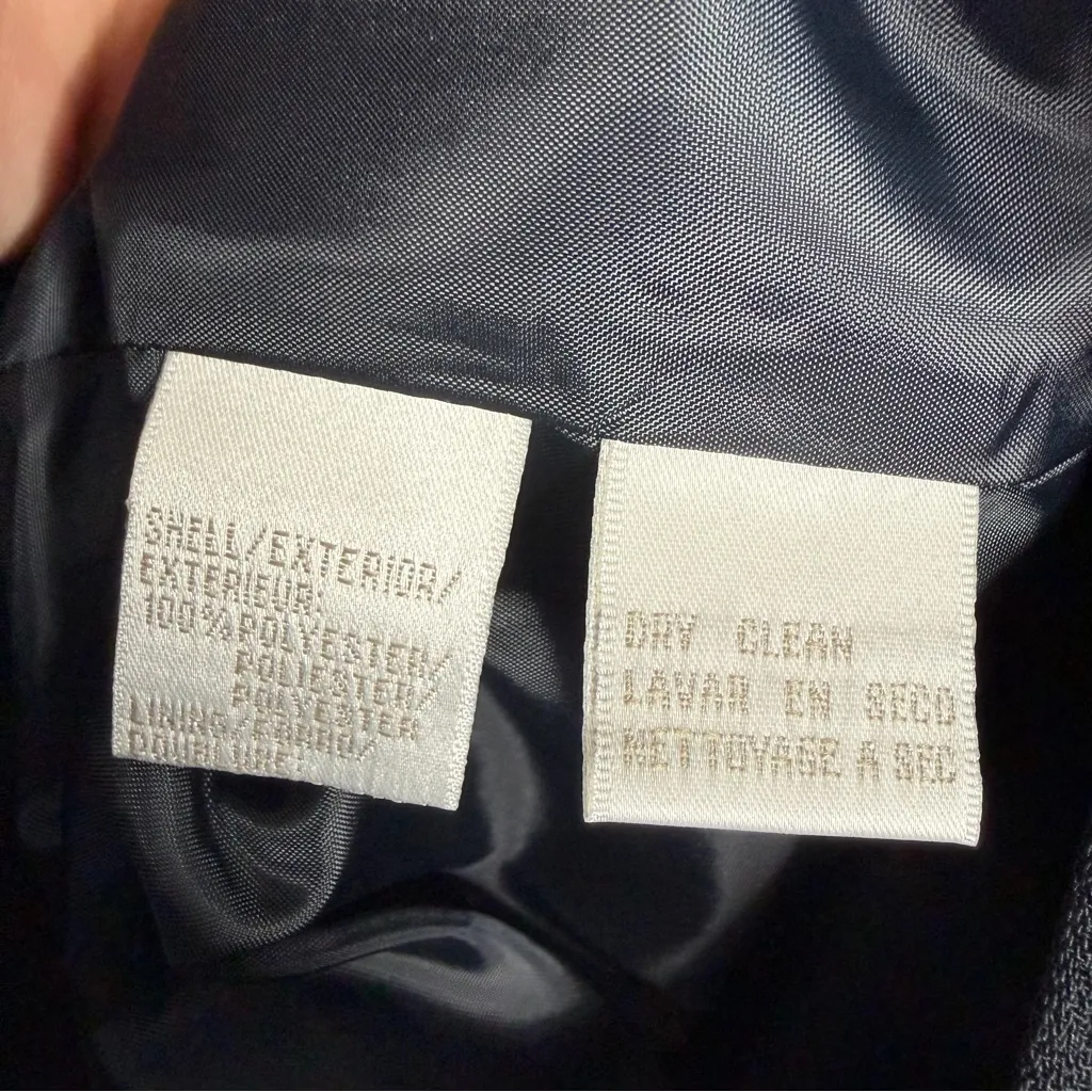 NWT Jones New York Suit Jacket 20W In Navy With Pockets Career Workwear - Image 5