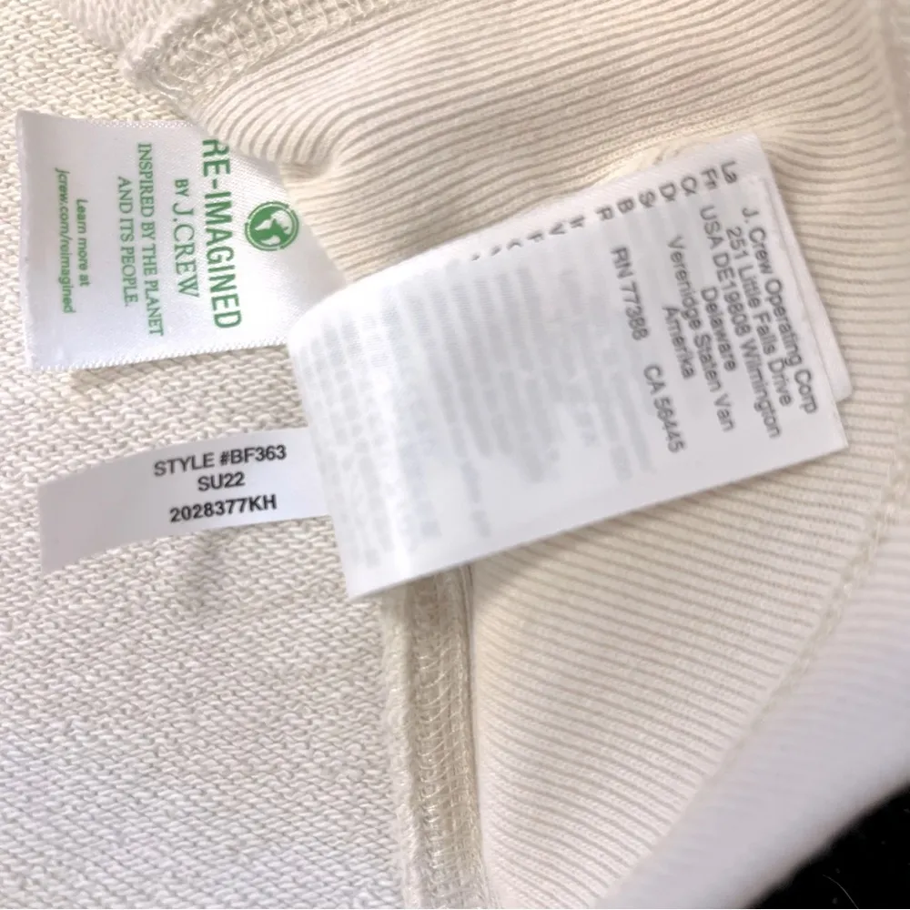 J. Crew University Terry Crop Crewneck Anti Social Moms Club Sweatshirt Small - Image 10