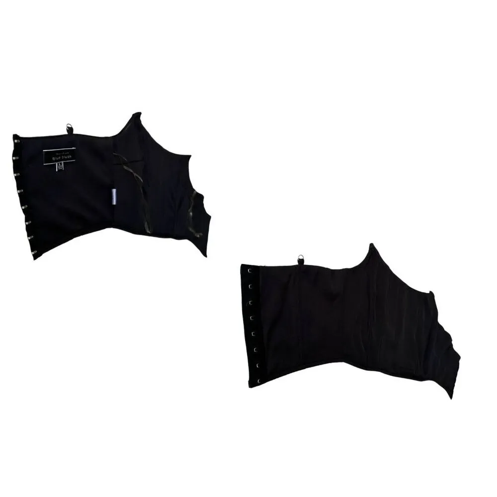 Blue Blush Corset Large Chocolate Brown Front Hooks Strapless Halloween… - Image 8