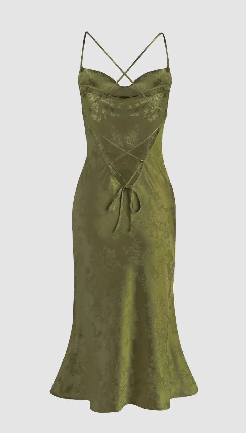 FLORAL PATTERN MIDI DRESS - Image 2