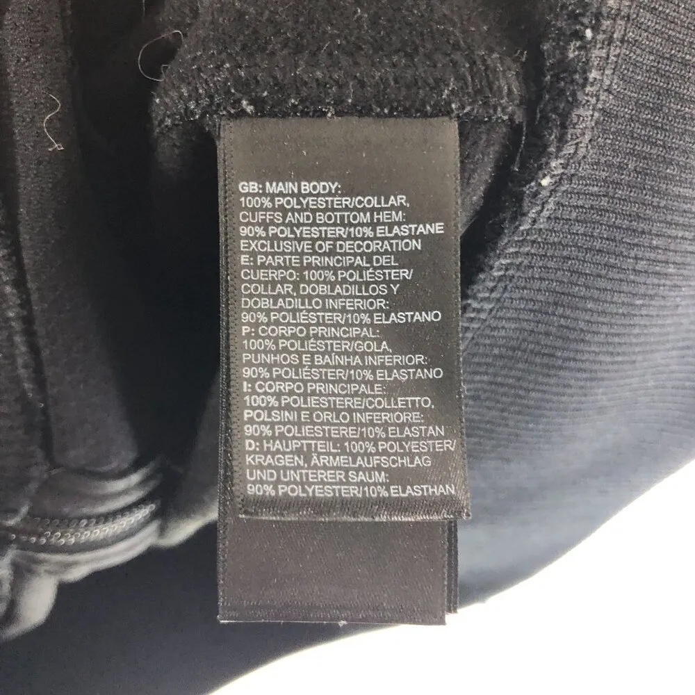 The North Face Womens Tech Full-Zip Fleece Jacket Pockets Black M - Image 4