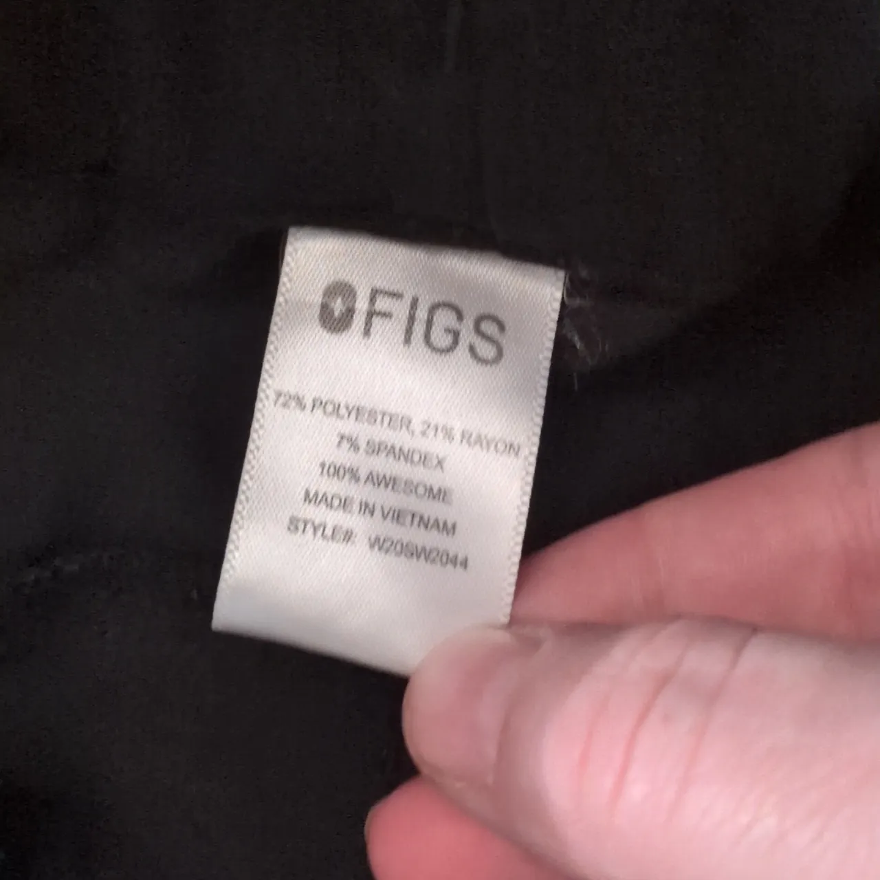 Figs Black Jogger Scrub Pants Size Medium - Image 6