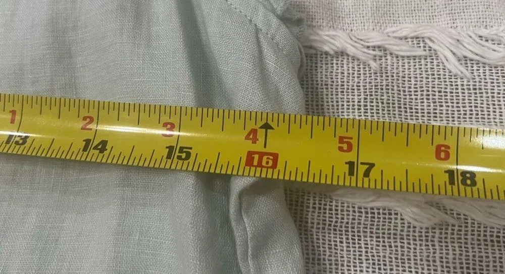 Young Fabulous Broke On The Road Maddox Linen Jumpsuit Blue Sz S 100% Linen Boho - Image 16