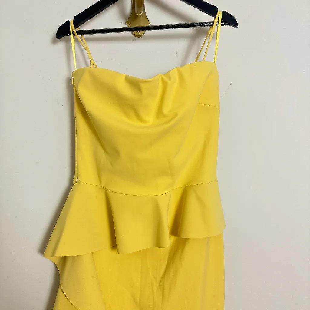 CHIARA BONI La Petite Robe Eliska Ruffle Strapless Gown Soleil Size IT 50/ US 14 - Image 5