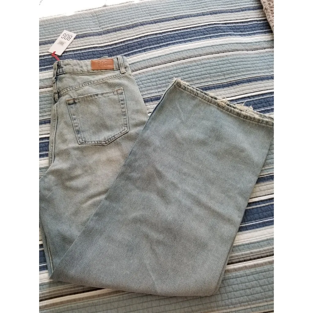 Urban Outfitters BDG Puddle High Rise Wide Leg Jeans Blue 100% Cotton 29x32 - Image 3