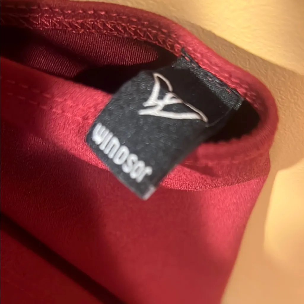 Windsor Red Halter Bodycon Dress - Image 3