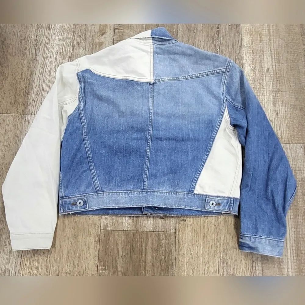 Jonathan Simkhai Jean Jacket Size XS Blue - Image 3