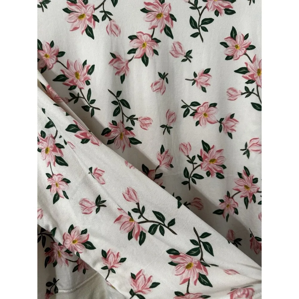 Draper James Shirt Women Large Off White Natalie Sweatshirt in Magnolia Prairie - Image 2