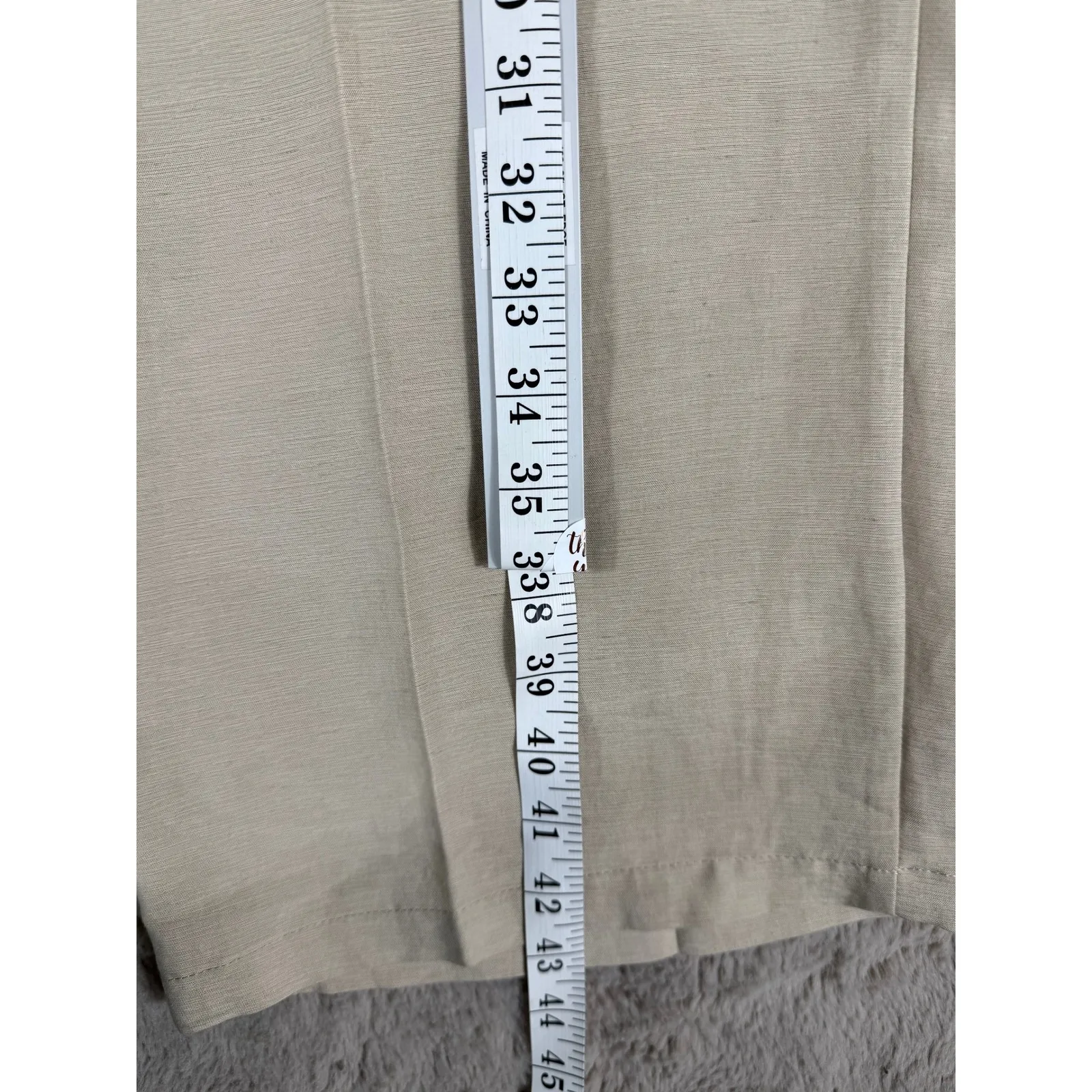 NWT Joie Wide Leg Pleated Pants Elastic Waist Career Casual Trousers Large linen - Image 5