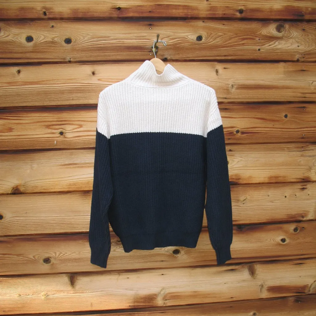 NWT French Connection Two Tone Turtleneck Sweater - Image 6