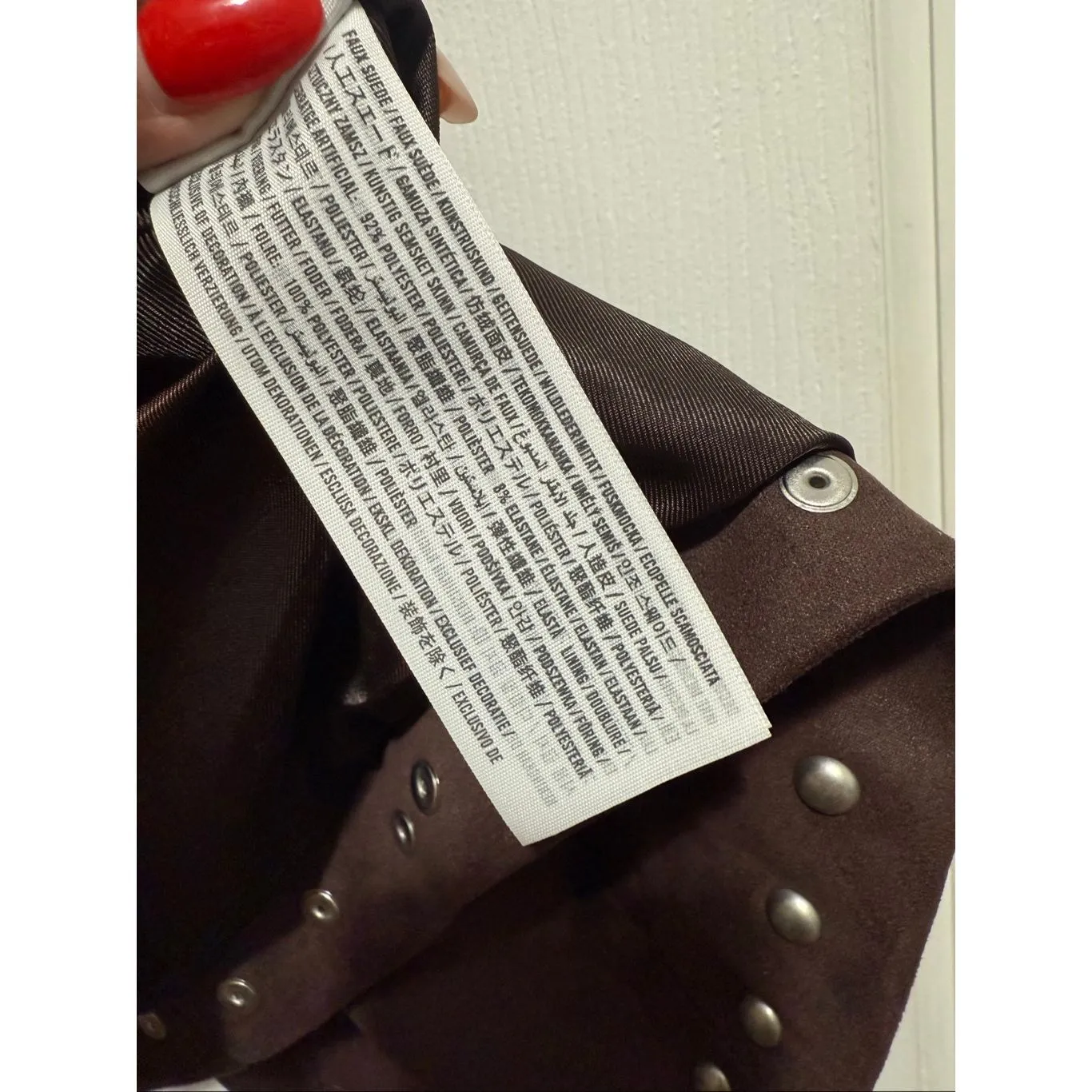 Abercrombie & Fitch vegan suade slim zip jacket M - Image 6