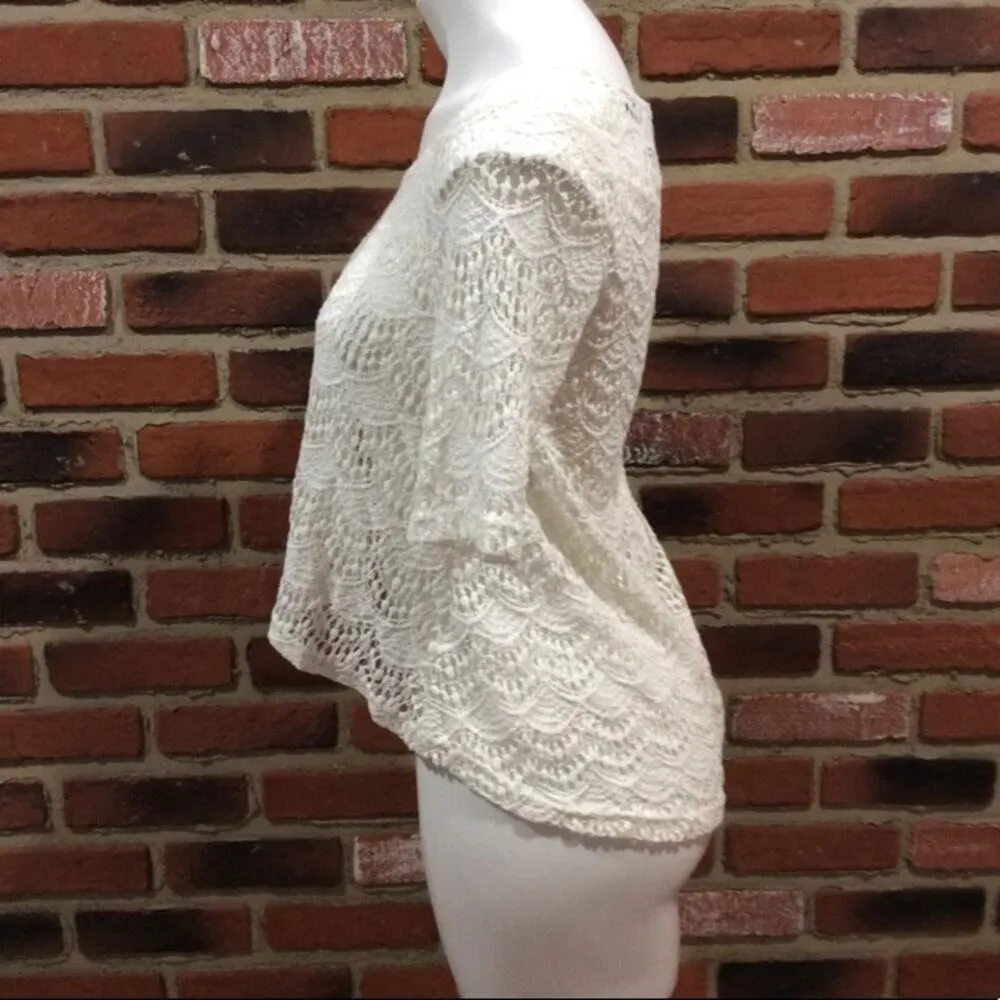MINKPINK Lace Cropped Top Sz S - Image 5