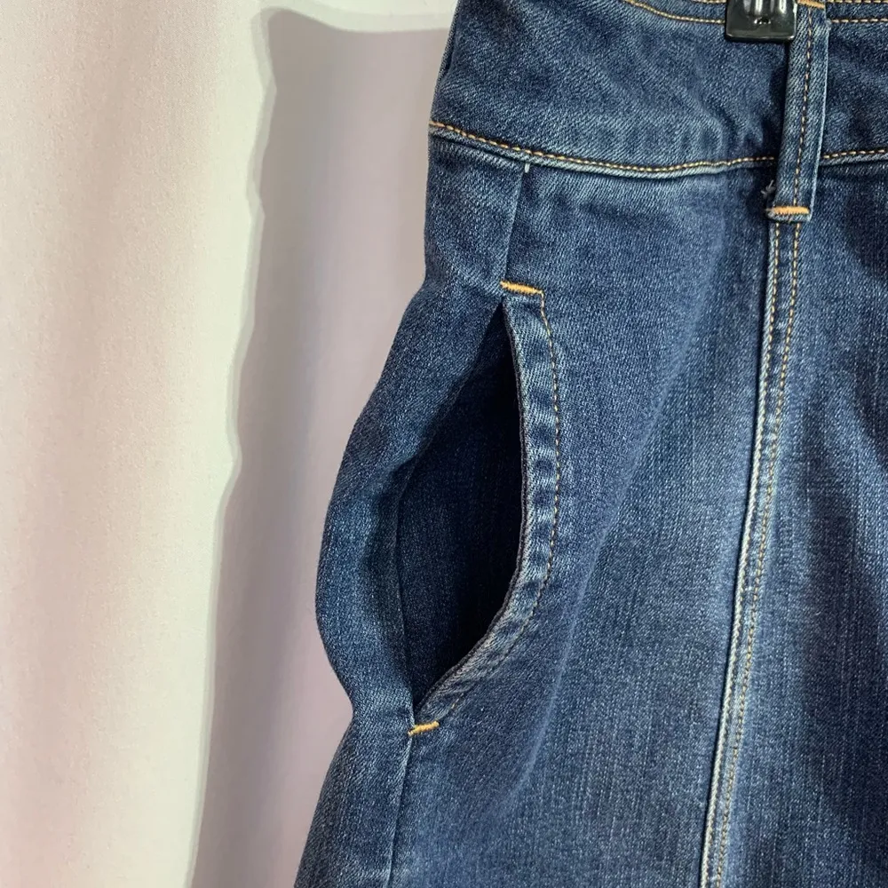 American Eagle denim, button down, mini skirt size 6 - Image 3