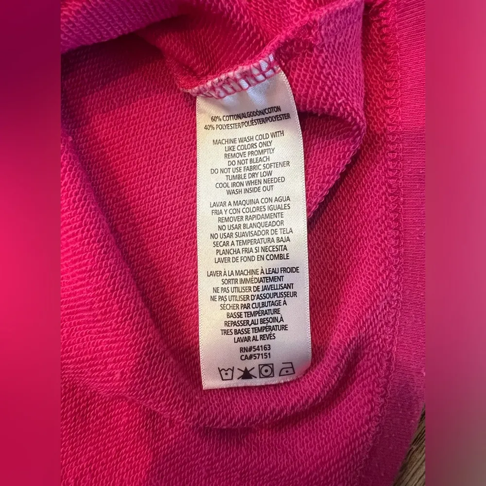 Calvin Klein Pink Cropped Sweatshirt - Image 4