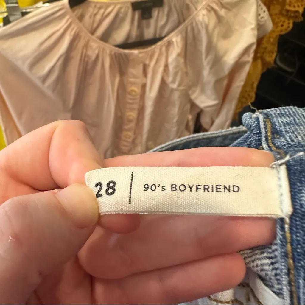 PacSun Eco Blue Yin Yang 90's Boyfriend Jeans Size 28 Women's - Image 8