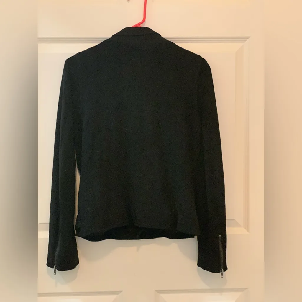 Market & Spruce  Black Faux Suede Jacket.      Size-Medium - Image 3