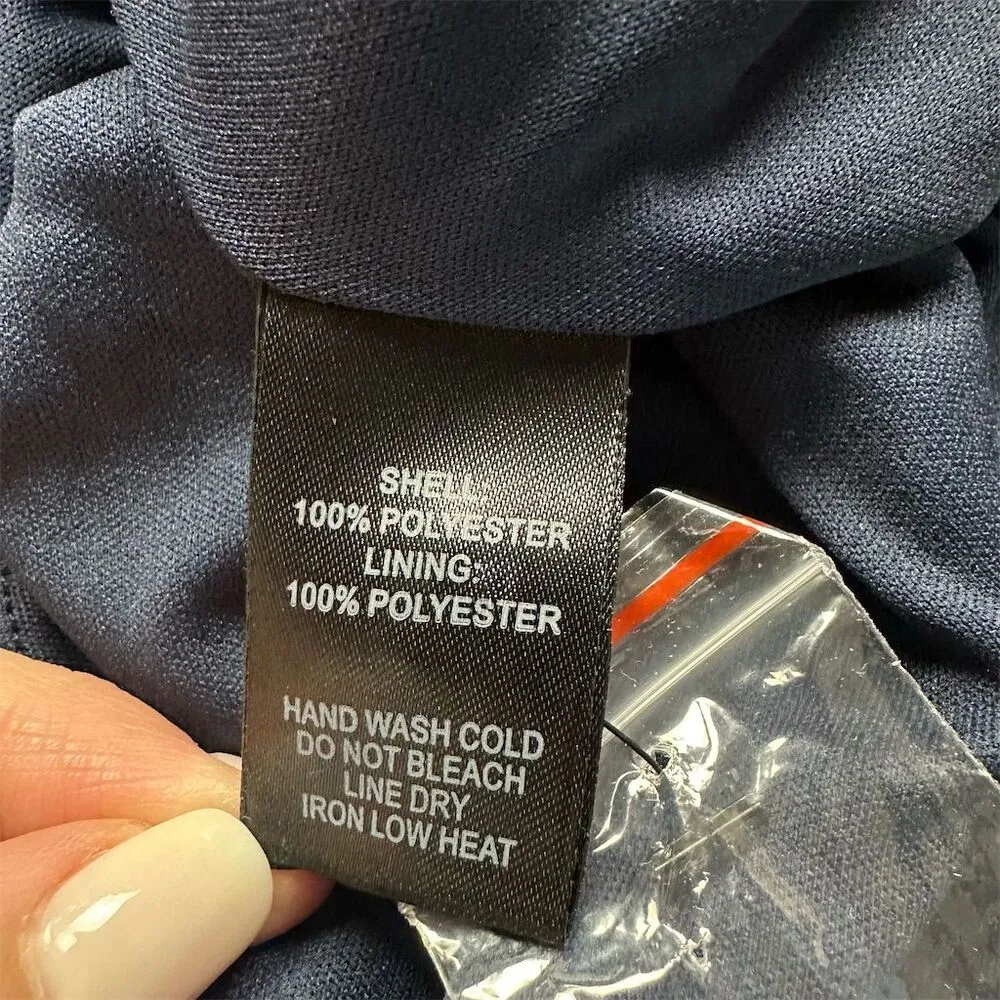 Lulus Women's S Under the Spotlight Navy Blue Sequin Backless Skater Dress Party - Image 8