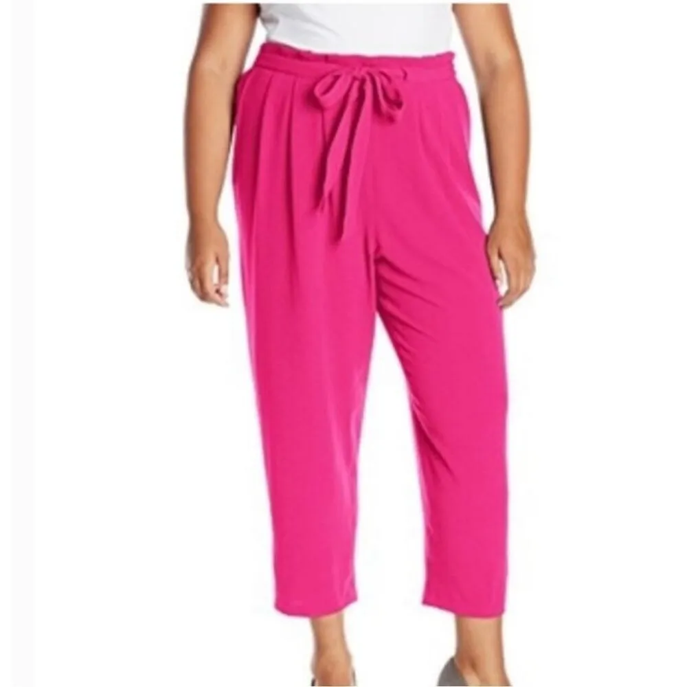 ✨Melissa McCarthy Seven7 Pink Tie Front Sz Medium Pants✨ Pink - Image 2