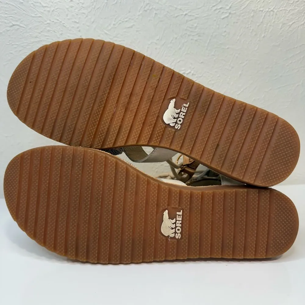 Sorel Ella Gladiator Lace-Up Sandals Women’s Size 8 Natural EUC - Image 9
