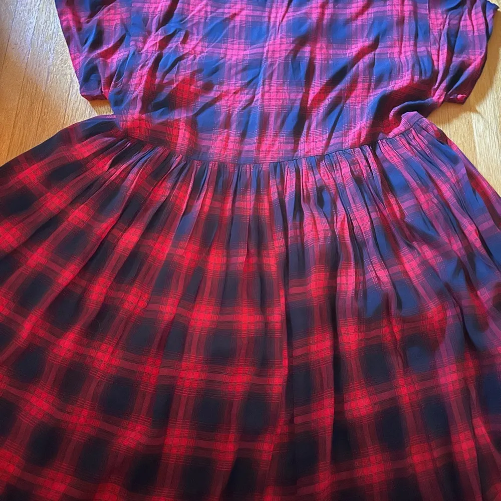 Anthropologie Buffalo plaid baby doll dress, size xl, nwt - Image 7