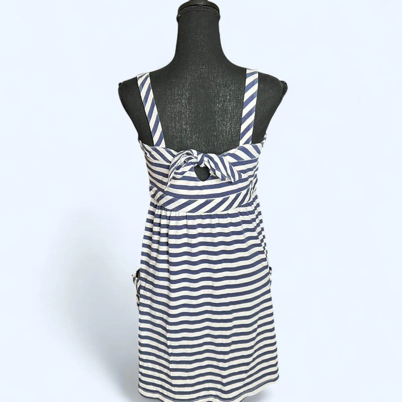 Vintage Y2K American Eagle striped babydoll dress with pockets Size Medium - Image 3