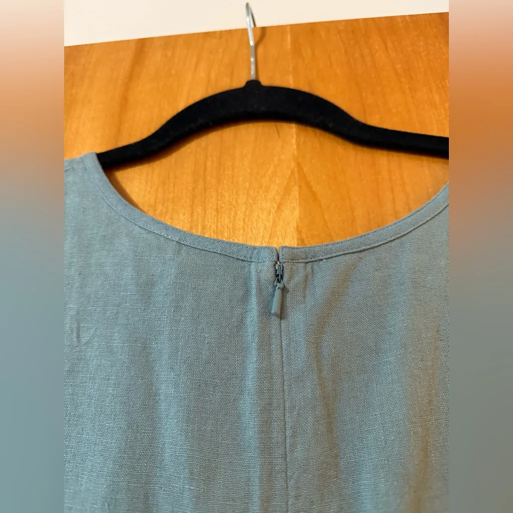 LL Bean Linen Rayon Blend Long Dress Sleeveless Modest Church Women’s Size 20 - Image 9