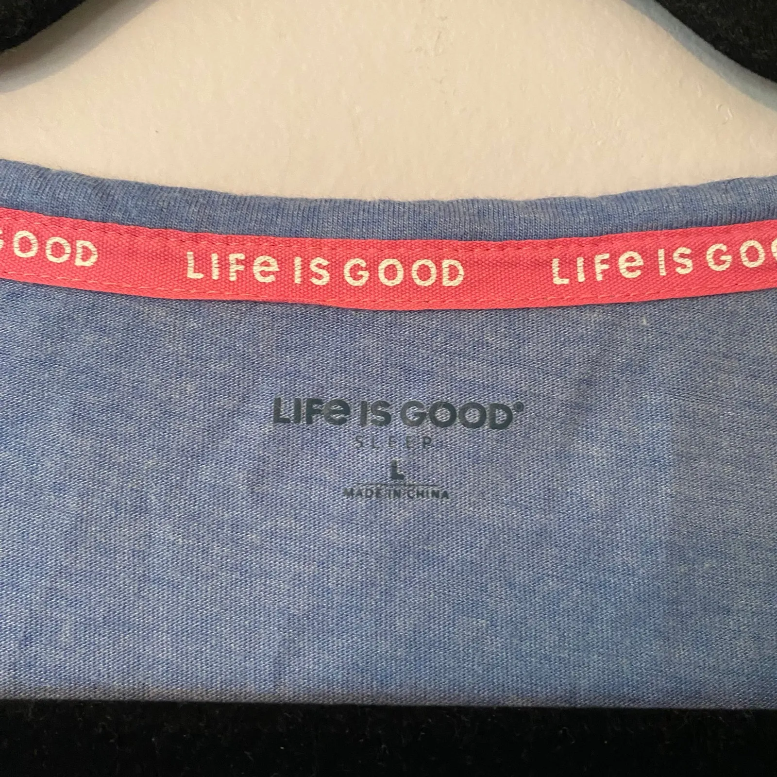 Life Is Good Blue Short Sleeve Sunset Ocean T-Shirt Casual Women's size Large - Image 2