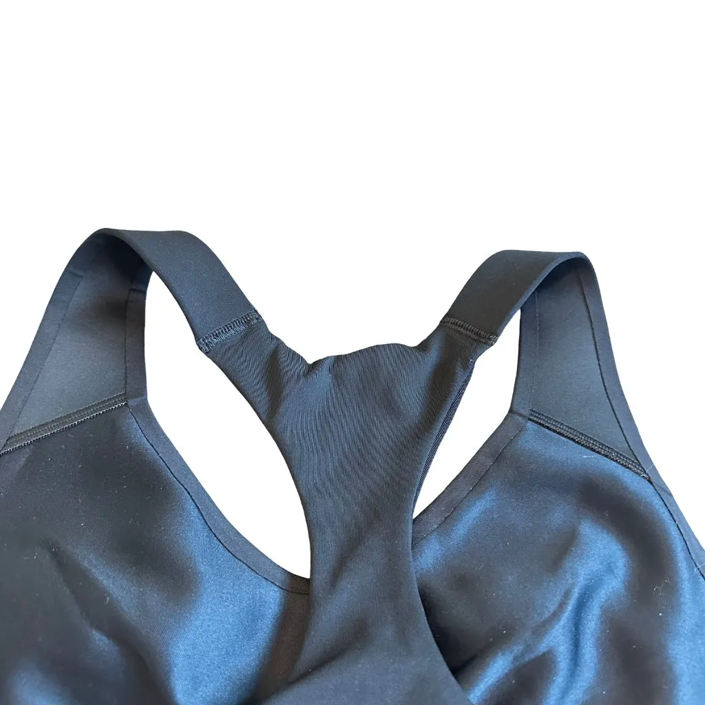 Spanx Black Pull-On Sports Bra Long Length Stretch Classic Size Large Women's - Image 8