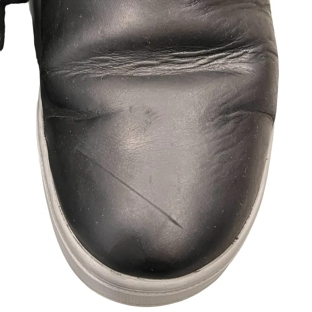 Olukai Pehuea Hulu Black Leather Shearling Booties Sneakers Shoes - Image 6