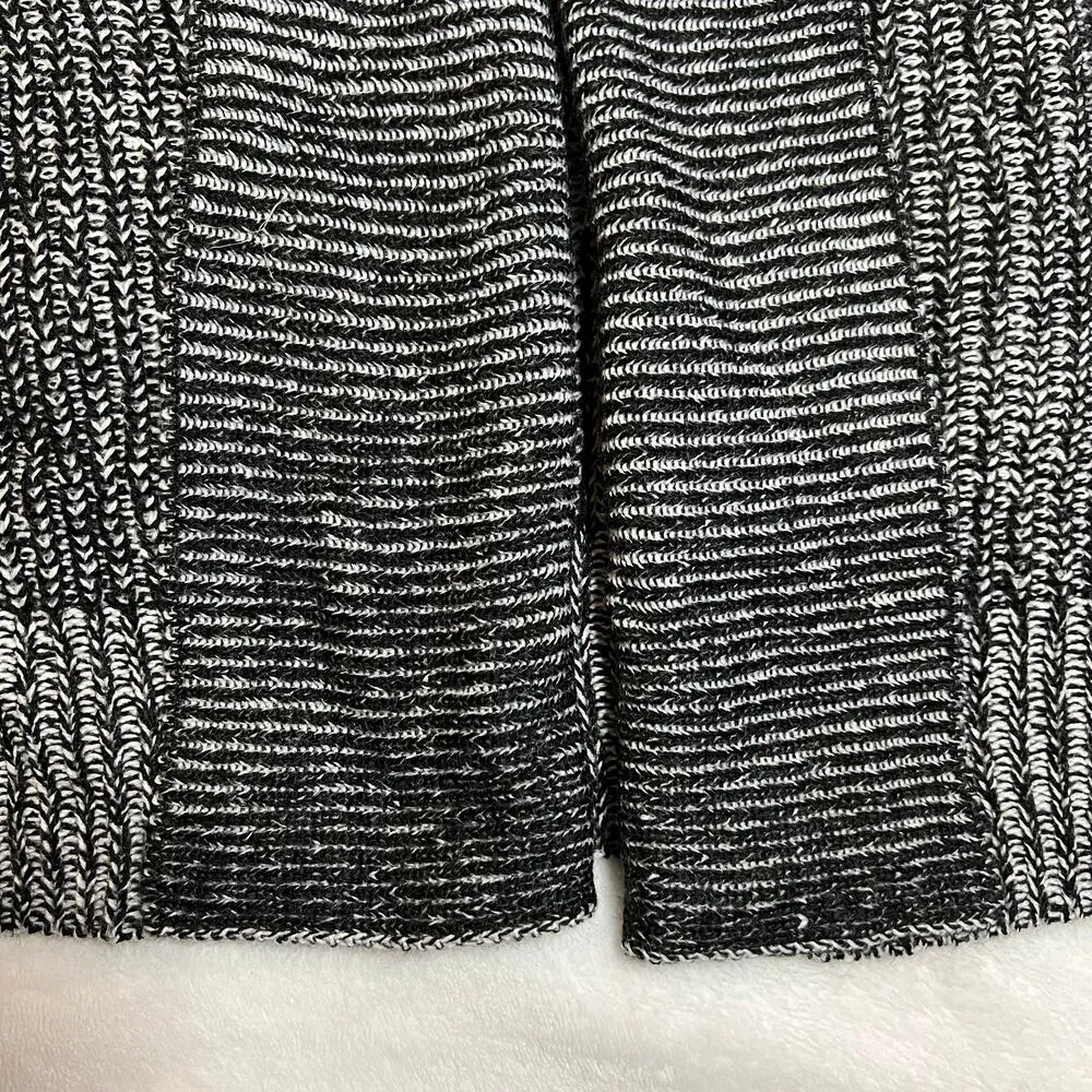 Romeo & Juliet Couture Cable Knit Rib Trim Long Line Open Front Cardigan Size S - Image 8