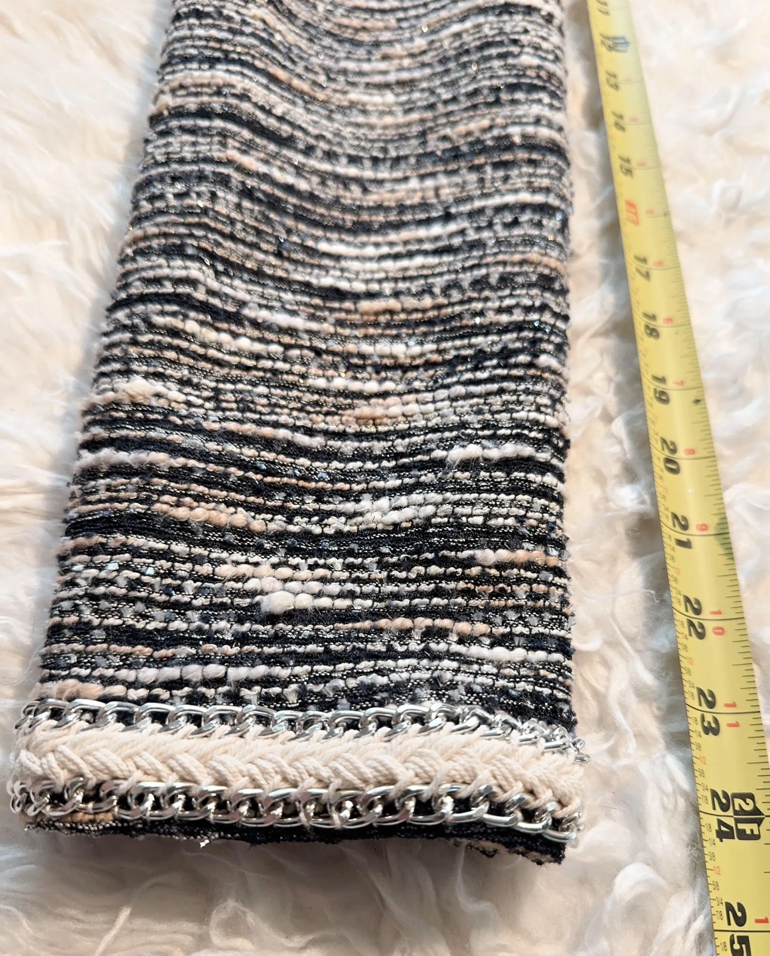 Boston Proper Shimmer Tweed Jacket - Image 7