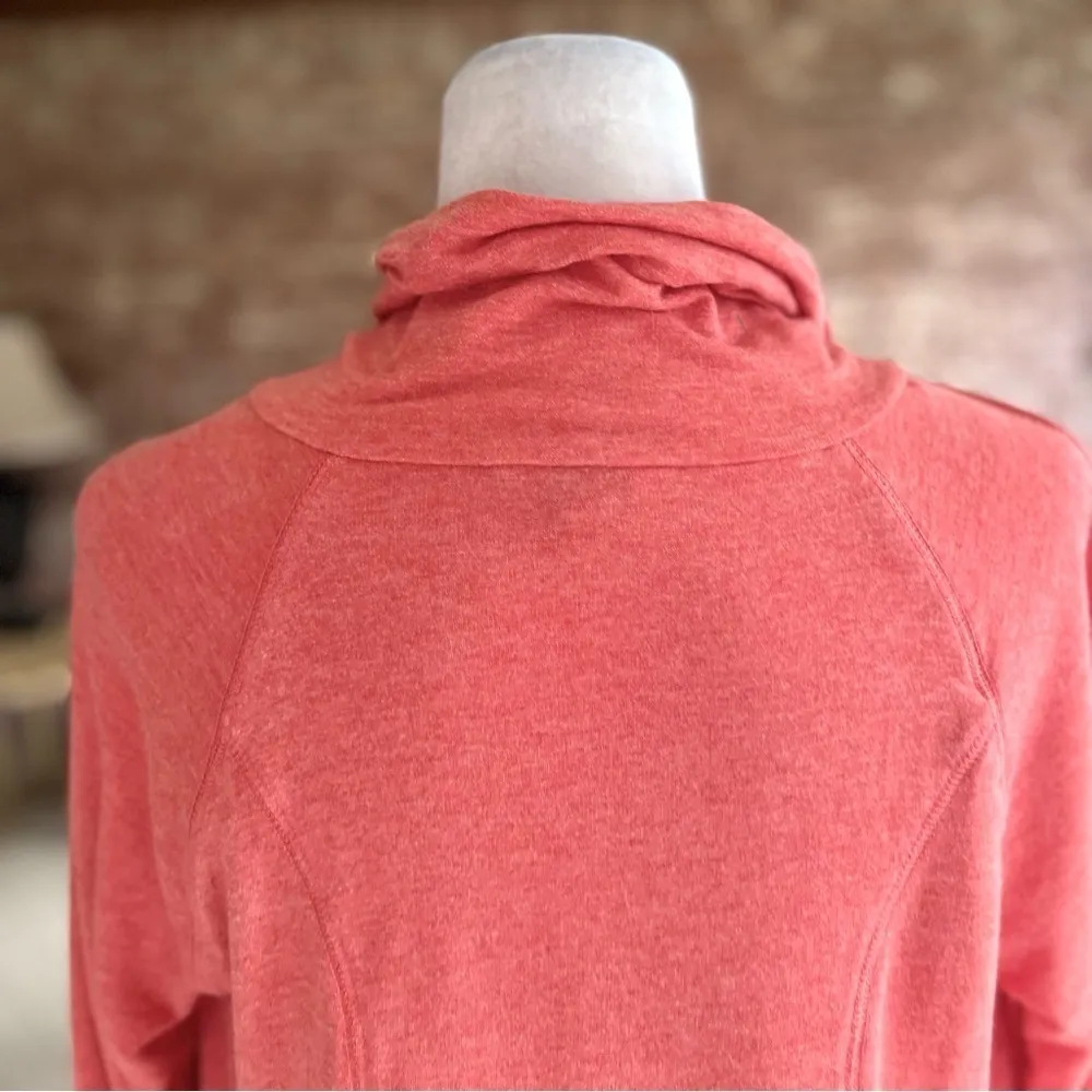 Lucky Lotus Peach Orange Knit Cardigan Jacket L Size L - Image 10