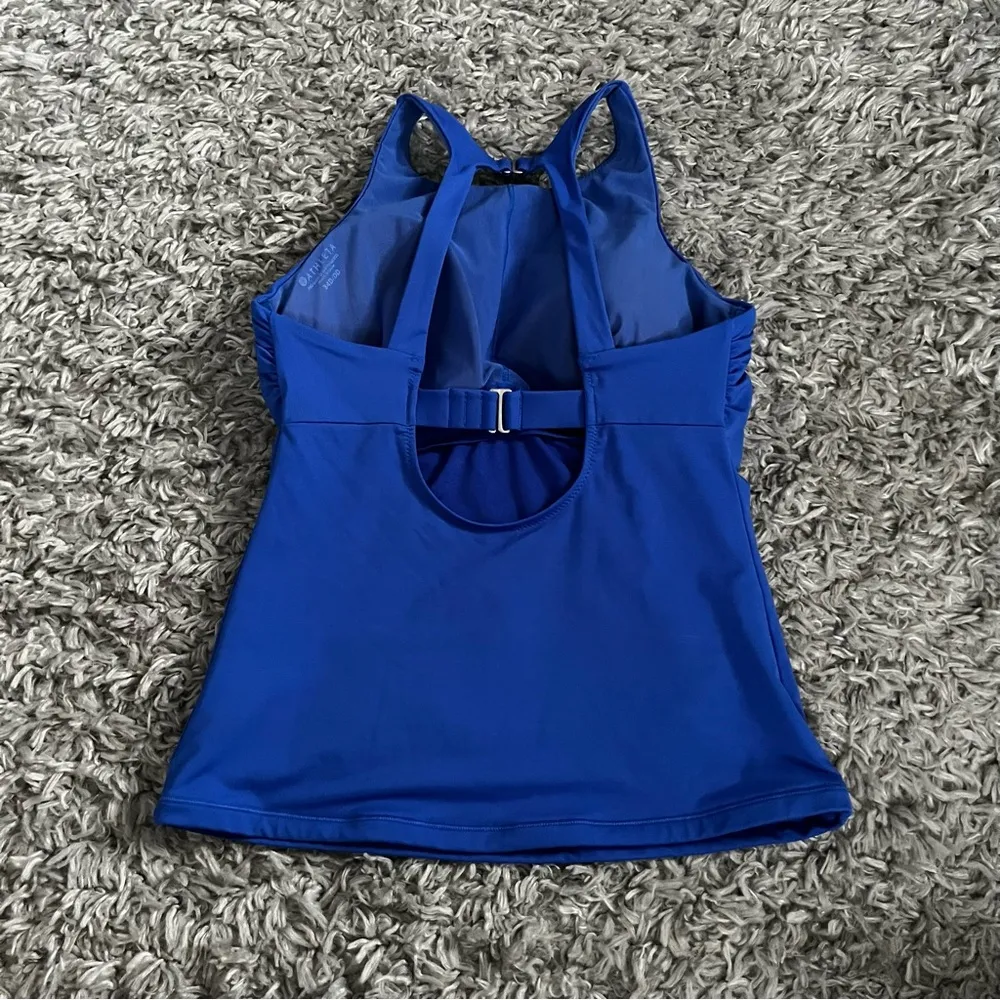 Athleta Maldives Bra Cup Tankini Cerulean 32d/dd - Image 3