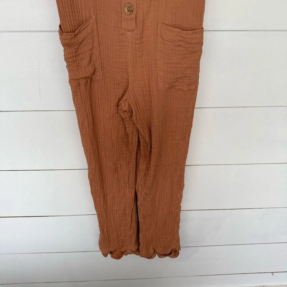 Billabong Women’s XS Brown Gauze LagenLook Jumpsuit - Image 2