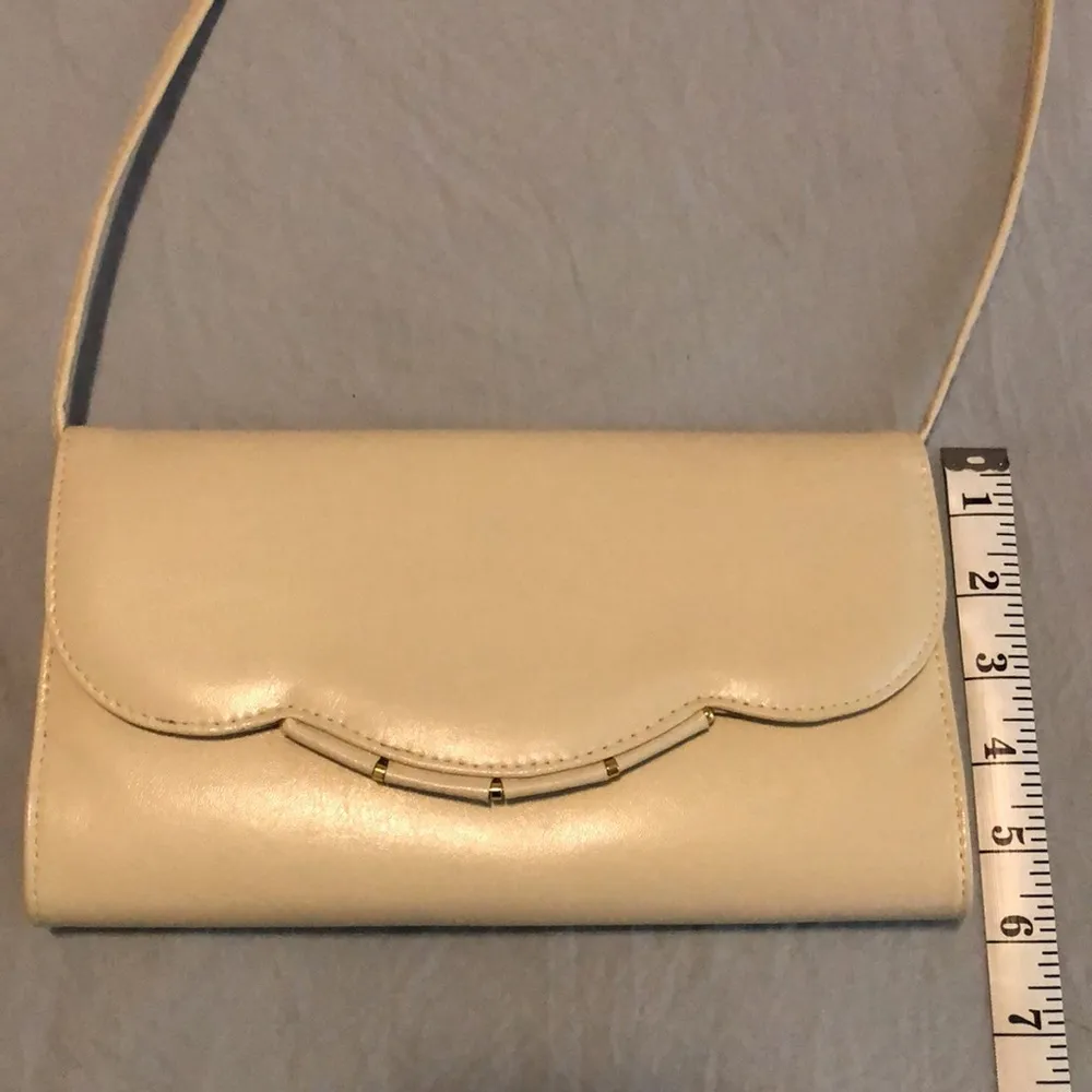 VTG Vintage Warren Reed Cream Purse - Image 4